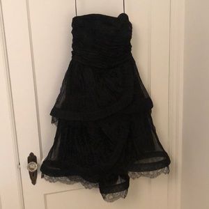 Black strapless Katharine Kidd Dress
